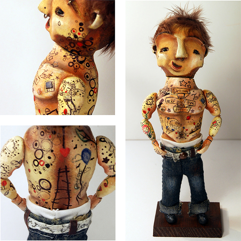 Neil Hughes Puppet Illustration | Memories | Wayne model